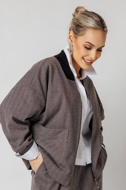 Жакет женский 4473/02/Коричневый