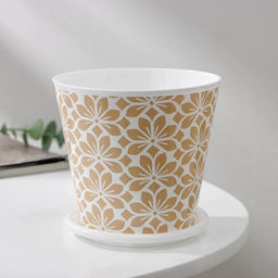 Цена за 2 шт. Горшок для цветов Доляна «Кракле», 800 мл, цвет белый