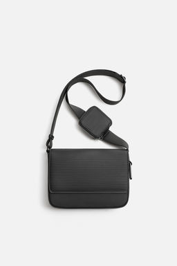 RUBBERISED TEXTURED CROSSBODY BAG - Zara фото 3
