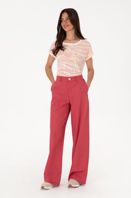 Kad_n Vi_ne Kanvas Loose Fit Pantolon