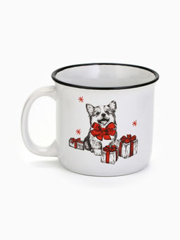 Кружка керамическая, новогодняя «Корги», 450 мл