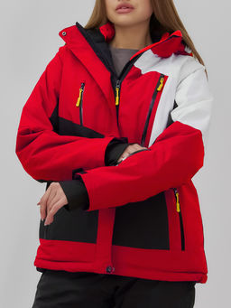 Горнолыжный костюм женский зимний красного цвета 07081Kr - Chunmai фото 6