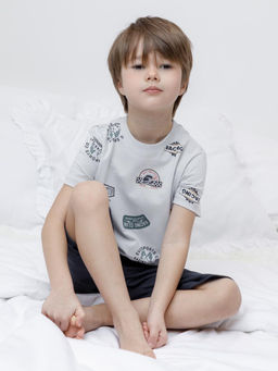 К 1614/городское ралли,индиго пижама для мал