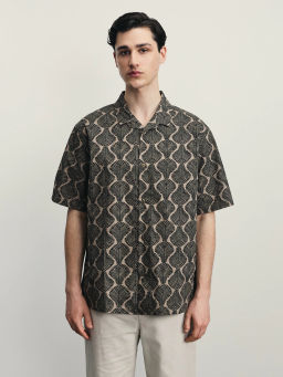 Рубашка с принтом / Zarina  фото 4