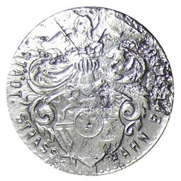 Монета 10 пфеннигов 1920 года Германия Транспортный нотгельд  Бреслау