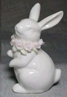 Фигурка Кролик с цветами 16 см / 19069 /уп 48/Пасха - Галеонтрейд фото 2