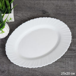 Блюдо овальное 250 мм / WQH100 (white) /уп 48/