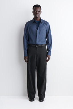 CAMISA SLIM FIT POPELINA DE ALGOD?N CON BOLSILLO - H&m фото 5