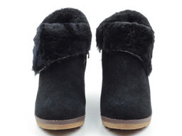 F01 BLACK Ботильоны женские (натуральная замша, байка) - Фабричный китай фото 9