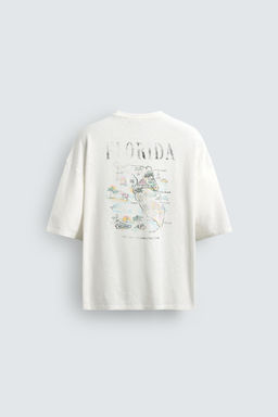 CAMISETA LAVADA ALGOD?N - LINO FLORIDA / Blanco