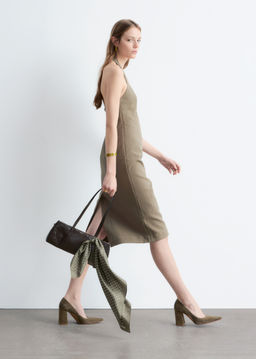 Vestido midi con cuello halter - H&m фото 7