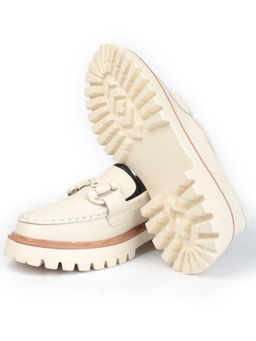 03-HY6-1D BEIGE Лоферы женские (натуральная кожа) - Фабричный китай фото 14