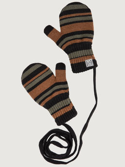 Варежки 14з17025 черный/полынь