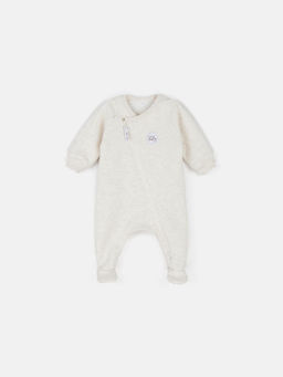 Комбинезон косуха с закрытой ножкой Ванильный пудинг утепленный 0+