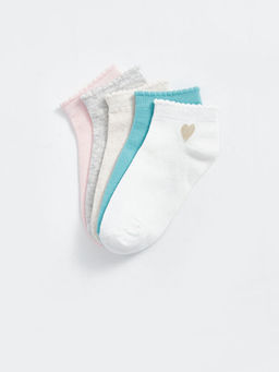 Desenli K?z ?ocuk Patik ?orap 5li - Waikiki фото 5