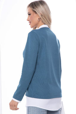 Джемпер На высоте (синий) Б8865 - Lt collection фото 2