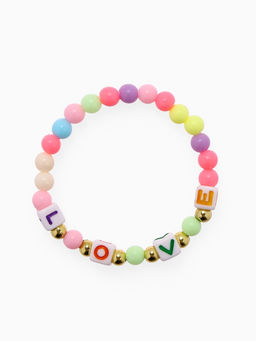 Цена за 2 шт. Набор детских браслетов «Выбражулька» 3 шт. d=5 см бабочки и буквы, цветные