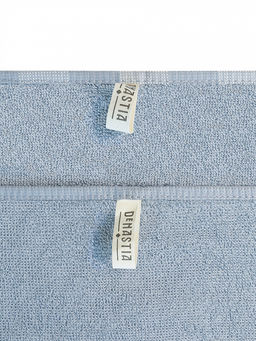 Набор кухонных полотенец 2шт 40x60 голубой хлопок