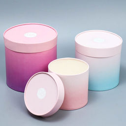 Набор шляпных коробок 3 в 1 Градиент, 13 х 13 - 18 х 18 см - Дарите счастье фото 2