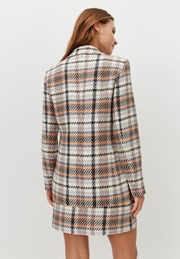 Двубортный жакет в клетку - TO BE ONE фото 6