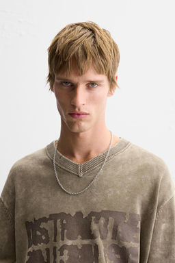 SLOGAN PRINT SWEATER - Zara фото 5