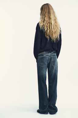 TRF LOW-RISE WIDE-LEG JEANS - Zara фото 14