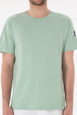 Erkek Regular Fit Bisiklet Yaka Su Ye_ili Basic Ti__rt Sepette S_rpriz _ndirim - U.s. polo assn фото 7