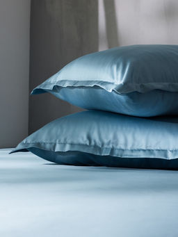 Наволочка SL Home Tencel, 50?70+3 см, серо-голубая, тенсель, эвкалиптовое волокно 100% - Sima-land home фото 7