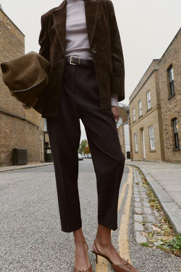 DARTED TROUSERS WITH BELT - Zara фото 2