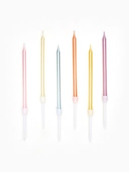 Цена за 2 шт. Свечи для торта «Пати» 9,5 см, с ножкой 14 см