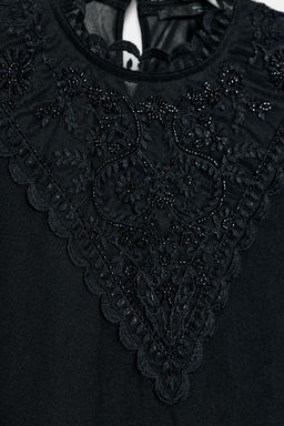 EMBROIDERED LONG SLEEVE TOP - Zara фото 9
