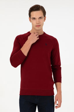 Свитшот мужской U.S. Polo Assn бордово-красный