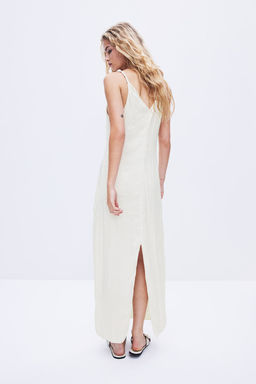 Vestido de saten arrugado con detalle girado - H&m фото 2
