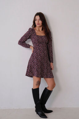 Платье с вырезом каре отрезное по талии - Martichelli фото 33