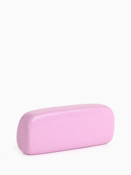 Футляр для очков на хлопушке, однотонный, размер 15×6×3.5 см, розовый