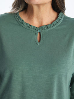 Bisiklet Yaka Kad?n Bluz