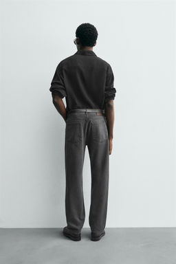 RELAXED STRAIGHT-LEG JEANS - Zara фото 3