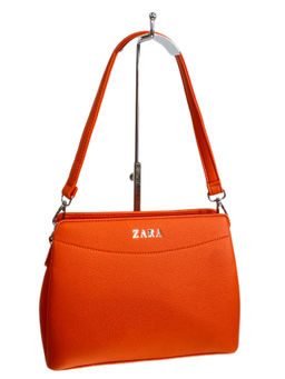 Женская сумка из искусственной кожи, цвет оранжевый