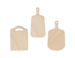 Заготовка для декорирования Mr. Carving ВД-888 Мини-набор фанера 0.3 см Досочки №1 (5-6см) 3шт фото 2