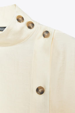 CONTRAST BUTTON SHIRT - Zara фото 9