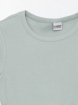 Bisiklet Yaka K?sa Kollu K?z ?ocuk Elbise - Waikiki фото 3