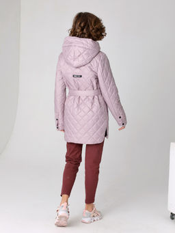 23331 Куртка серо-розовый - Dizzyway фото 8