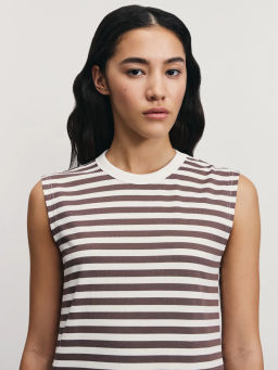 Платье в полоску с бахромой / Zarina  фото 6