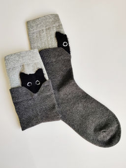 Носки р.35-40 Cats Серые - Krumpy фото 8