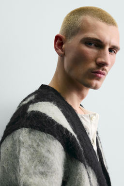 BRUSHED JACQUARD CARDIGAN - Zara фото 6