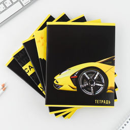 Цена за 5 шт. Тетрадь в клетку, 48 л., А5, на скрепке, блок №2, Yellow, МИКС - Artfox study фото 3