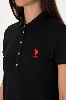 Kad_n Siyah Polo Yaka Mini Boy _rme Elbise - U.s. polo assn фото 6