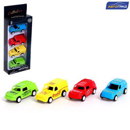 Джип инерционный Гонка, набор 4 штуки