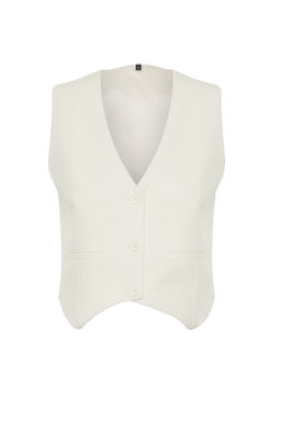 TRENDYOLMILLA Siyah Regular Dokuma K?sa/Crop Yelek TWOSS22YE0053 фото 12