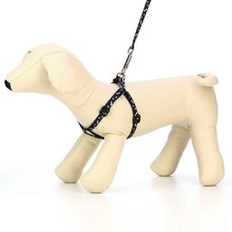 Комплект Классика, поводок 120 х 1 см, ОГ 28-47 см, чёрный - Пижон фото 2